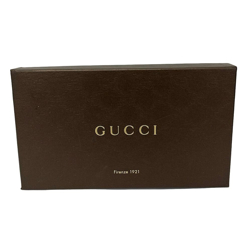 Gucci GG Pattern, Shelly (Web) Long Wallet 181668 Beige Dark Brown Multi - Picture 6 of 7